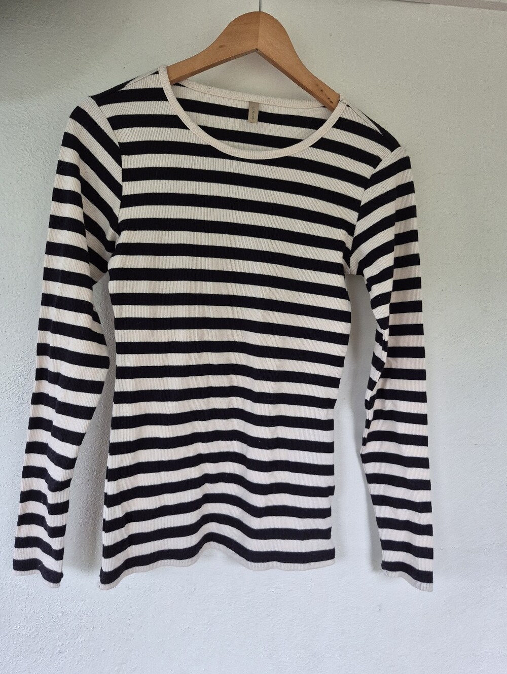 94% Organic Cotton Striped Top By Soyaconcept XS